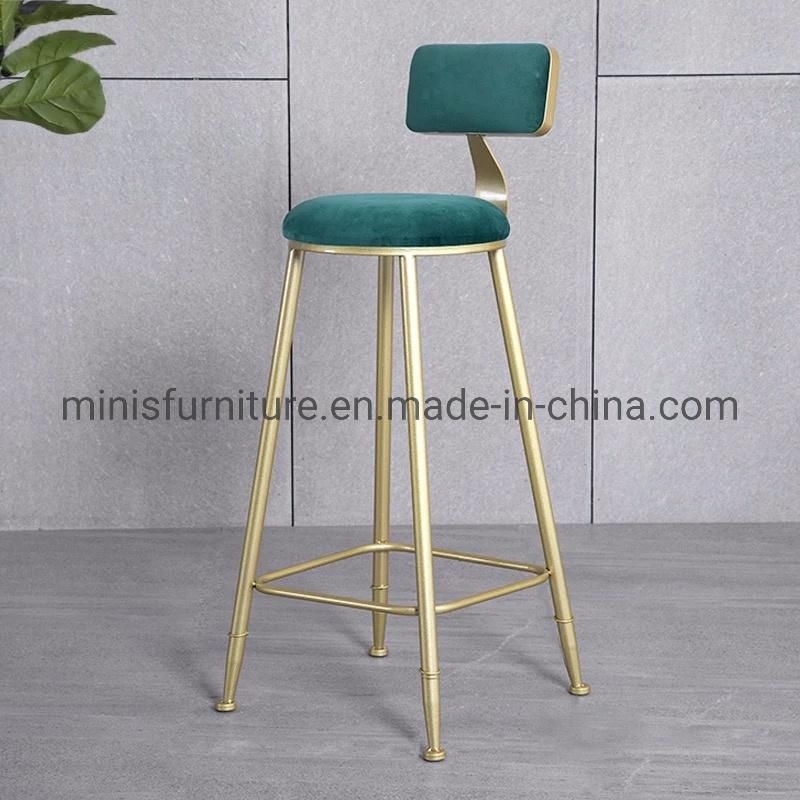 (MN-MBC30) fashion Home Pub Modern Leather Metal Legs Bar Chair Furniture