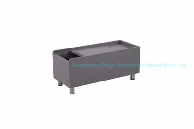 Sofa Side Table with Storage and Gray Color