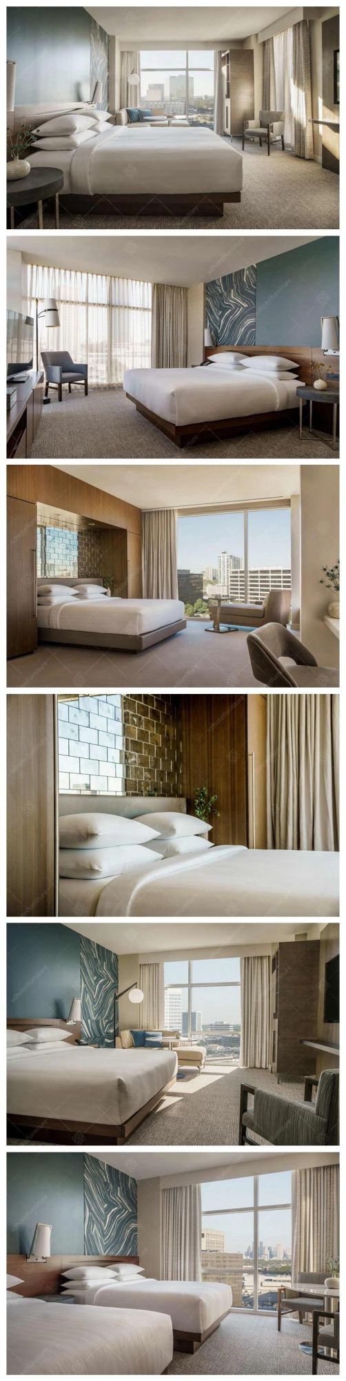 Artistical Fashion Style 5 Stars Hotel Bedroom Furniture Sets
