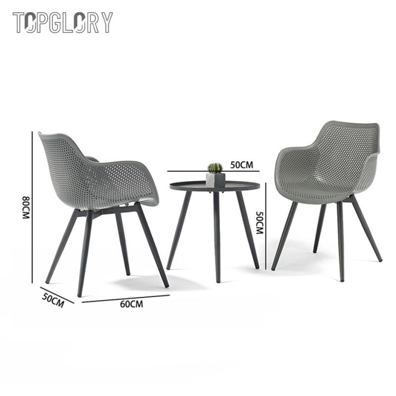 Wholesale Outdoor Furniture Modern Style Plastic Chair Eco-Friendly PP Dining Chair