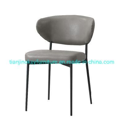 High Quality Luxury Special PU Leather Dining Room Metal Leg Stable Luxury Dinings Chair