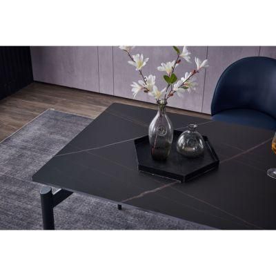 Home Restaurant Modern Marble Dining Tables and Chairs Hotel Furniture Dining Set