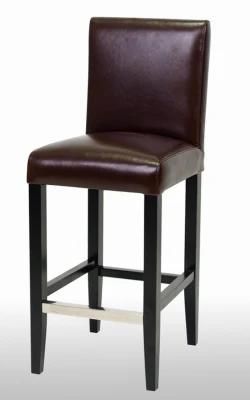 Factory Wholesale Low Cheap Price Solid Wood Classic Bar Furniture Leather Bar Chair Stool