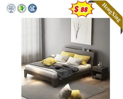 Guangzhou Wooden Bedroom Furniture New Design Hotel Furniture Bed