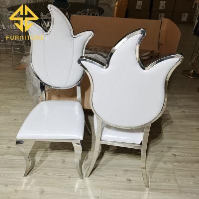 Modern Hot-Selling Personalized Wedding Banquet Metal Leather Dining Chair