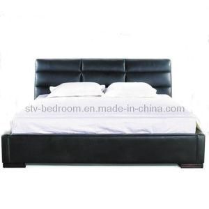 Modern New Tufted Leather Bed (PY04)