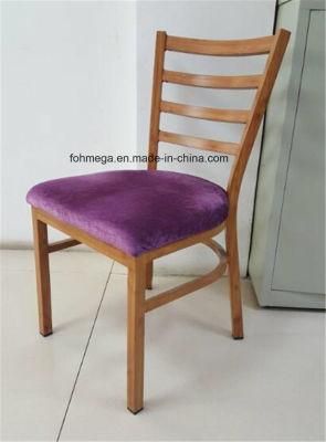 Ladder Back Wooden Chair with Wood Seat or Fabric Cushion Seat