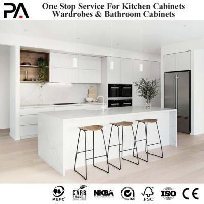 PA High Gloss Lacquer Plywood Carcass Full Modern Kitchen Cabinet