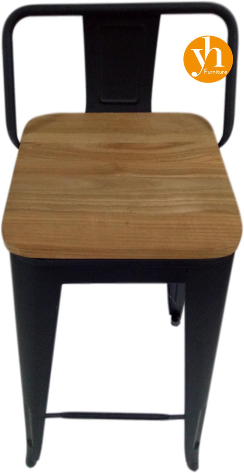 Aluminum Leisure Restaurant Wood Seat Bar Chair Outdoor Furniture Garden Patio Batyline