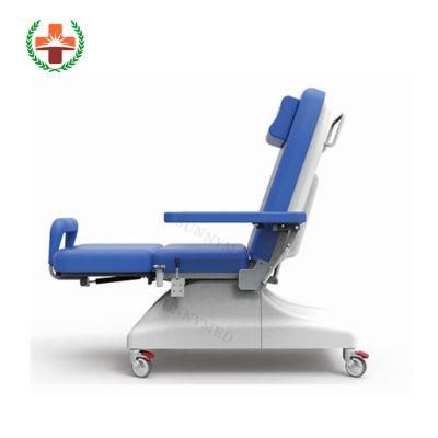 Sy-O007b Adjustable Back Leg Electric Dialysis Blood Donor Chair Price