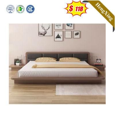 Living Room Furniture Set Leather Bed with Mattress Wardrobe