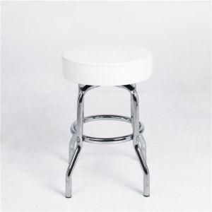 Comfortable Bar Stool Fashion Customized White Leather High Bar Stool