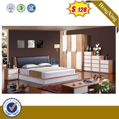 Bedroom Hotel Apartment Furniture High Box Pneumatic Furniture Wooden Frame Double King Sofa Beds with Mattress