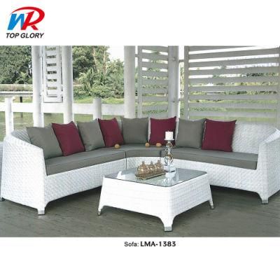 Hot Selling Luxury Wholesale Cheap Nordic Aluminum Sectional High-End Outdoor Garden Fabric Sofa