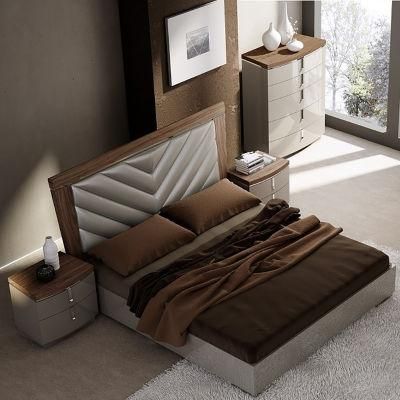 Modern European Style Luxury Bedroom Furniture Set Wood Home Furniture