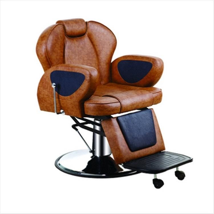 Hl-9206 Salon Barber Chair for Man or Woman with Stainless Steel Armrest and Aluminum Pedal