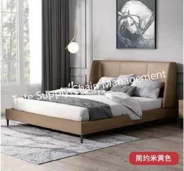 Modern Light Luxury Master Bedroom with Leather Art Double Bed