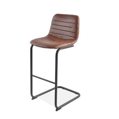 Simple Nordic Cheap Indoor Fashion Design Bar Furniture PU High Bar Chair