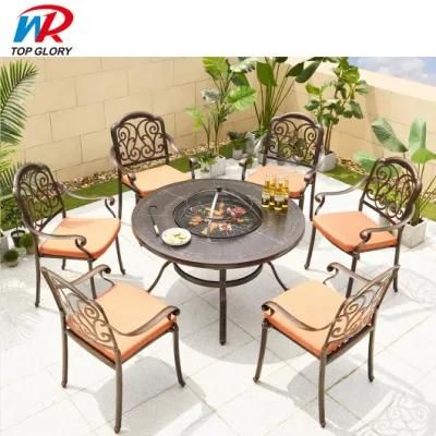 High Quality Custom Leisure Home Modern Cast Aluminium Patio Outdoor Garden Dining Furniture