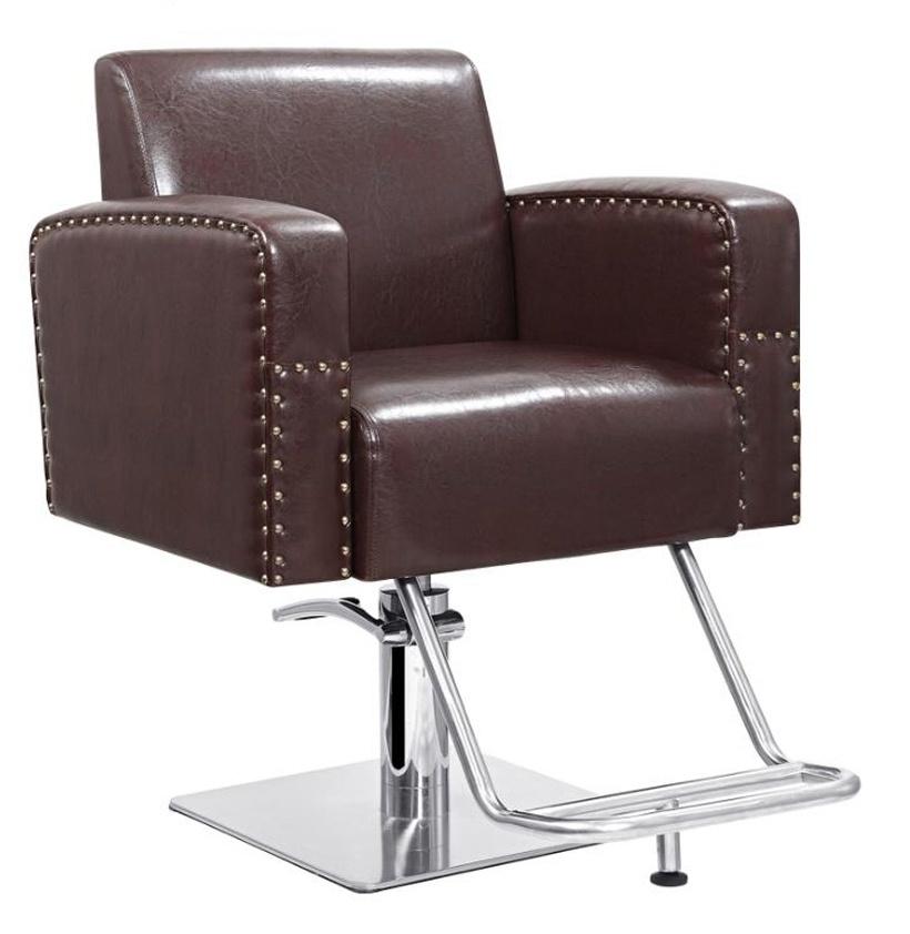 Hl-1180 Salon Barber Chair for Man or Woman with Stainless Steel Armrest and Aluminum Pedal