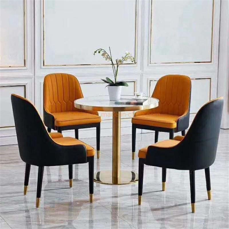 Vintage Industrial Metal Cafe Restaurant Furniture Table and Chair European New Dining Chair Modern Style Customize Banquet Leisure Chair