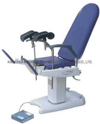 Blue Color Electric Foot Control Women Gynecology Chair Operating Examination Hospital Medical Leg Section
