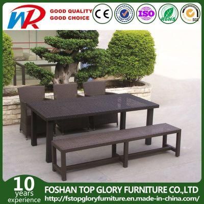 Wicker Rattan Garden Furniture Dining Set for Outdoor (TG-JW46)