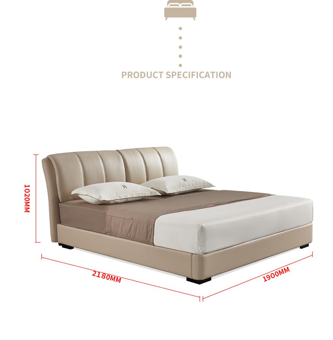 2021 Hot Sale Microfiber Technology Leather Bedroom Bed