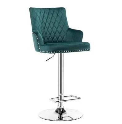 Revolving Leisure Bar Stool Lounge Bar Chair with Footrest