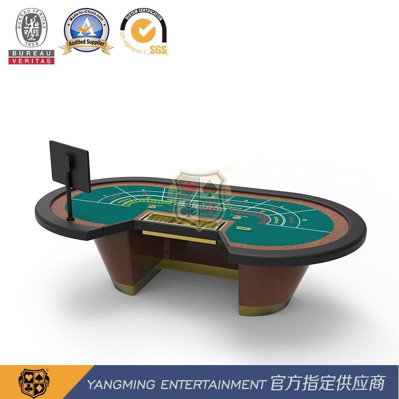 Standard 8-Person International Baccarat Chip Poker Tournament Table Original Design Customized Ym-Ba08