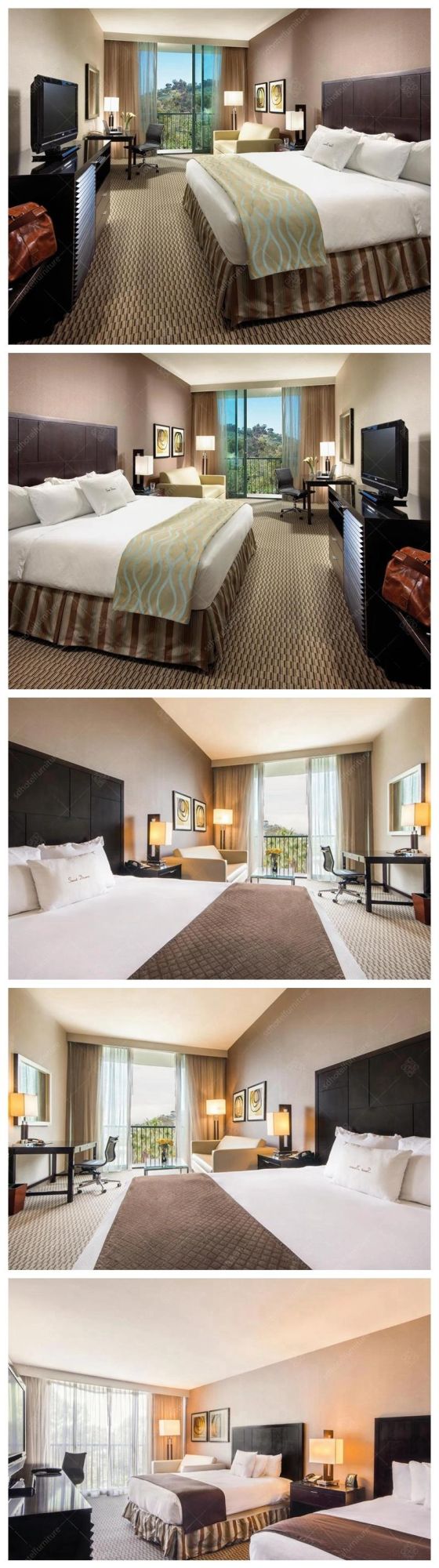 Good Quality Artistic Design Wooden Style Hotel Bedroom Furniture Sets