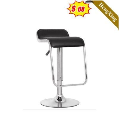 Factory Price Modern Leather Swivel Office Visitor Comfortable Standing Stool High Metal Bar Chair