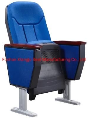 Durable Home Theater Furniture Cheap Price 3D Folding Auditorium Cinema Chair with Writing Tablet