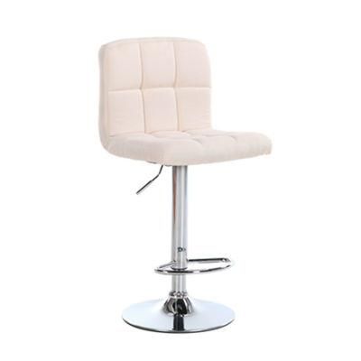 Modern High Chair White Adjustable Leather Counter Bar Stools