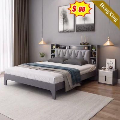 Luxury Wholesale Mattress Bed Room Frame Furniture Bedroom Set Double Size Leather Modern Murphy King Size Bed