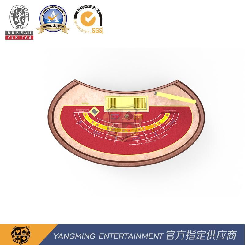 International Gambling Competition Standard Goose Egg-Shaped Upgrade Texas Baccarat Poker Game Table Ym-Ba11