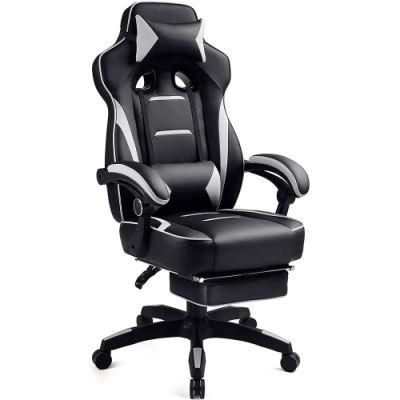 White Black Computer Office PU Gaming Chair