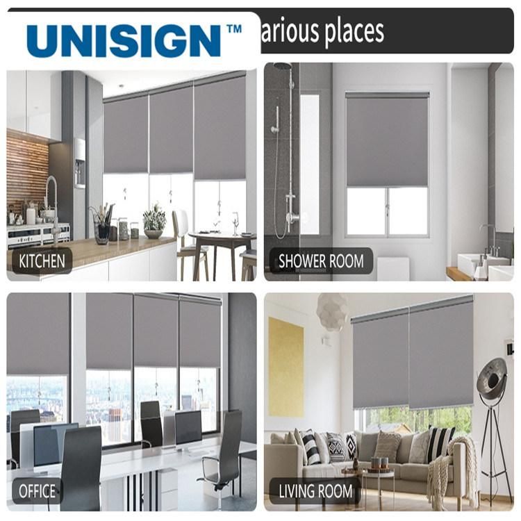 Unisign Blackout Polyester Window Curtains Fabric for Roller Blinds