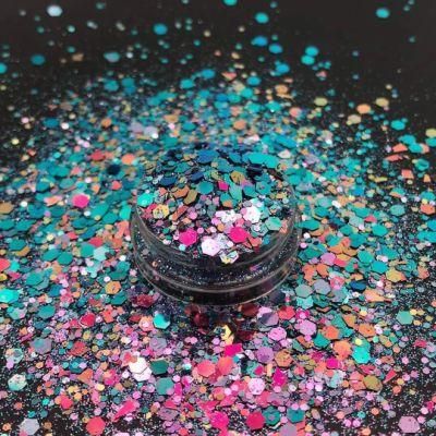 Wholesale Sparkle Chunky Chameleon Colorshift Glitter Powder Chameleon Flakes