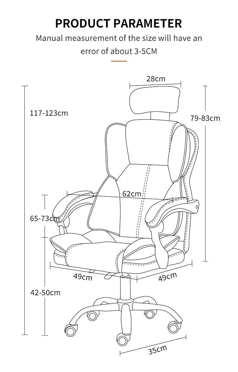 Custom Logo Cheap PU Leather Game Chair Silla Gamer Racing Computer PC Gaming Office Chair with Footrest