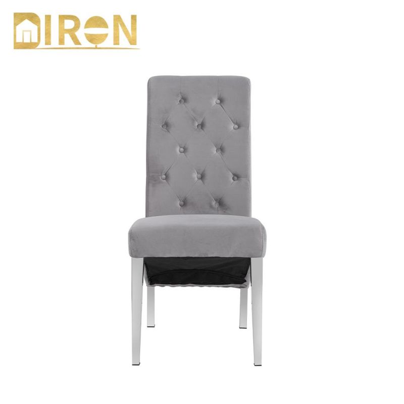 Wholesale Modern Design Home Velvet Furniture Upholstered Leather Dining Chairs