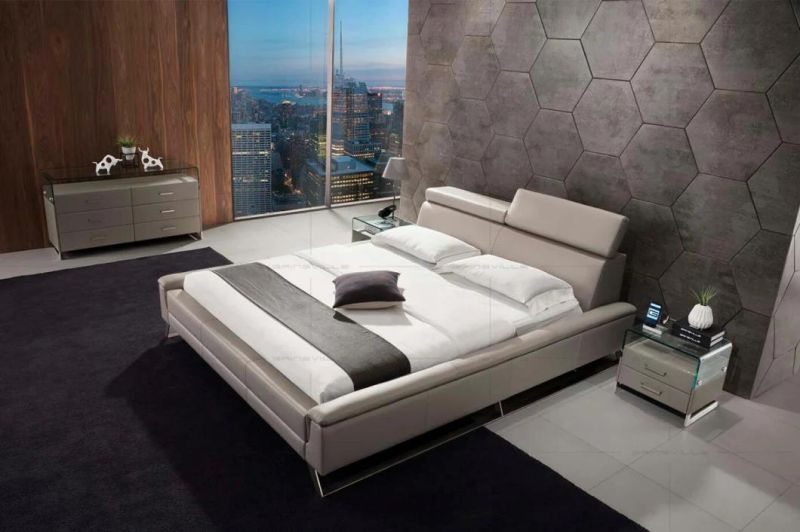 Customized Modern Bedroom Furniture Beds Leather Bed King Bed Gc1715