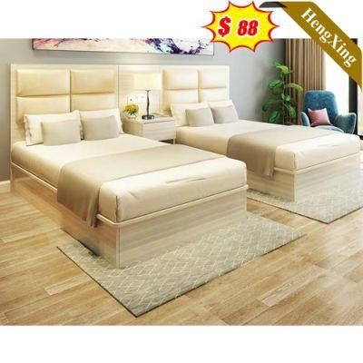 New Design Promotion Sales Solid Wood Bed for Hotel Bedroom Set