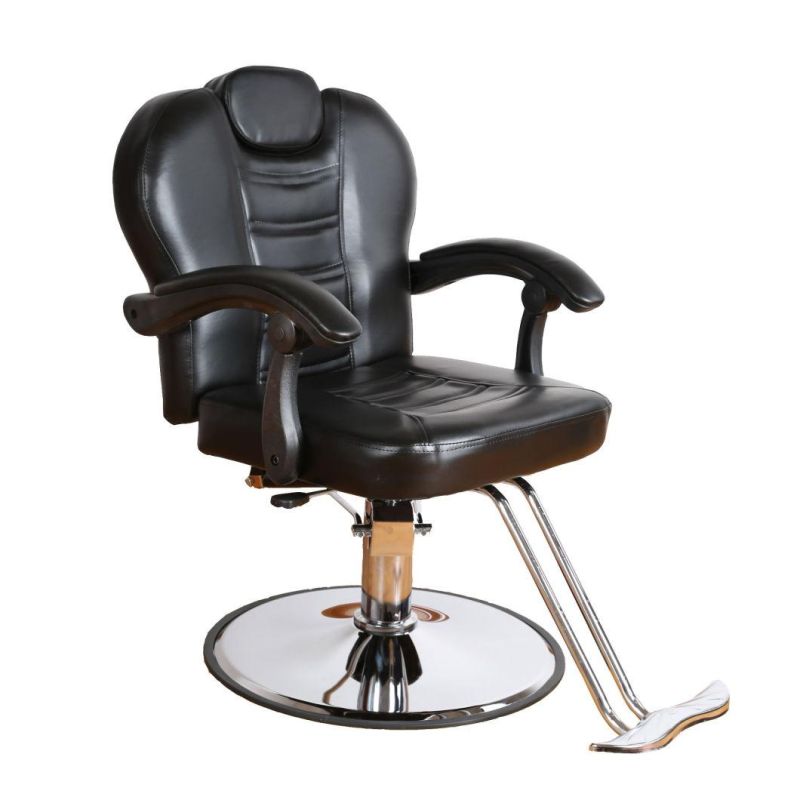 Hl-1187 Salon Barber Chair for Man or Woman with Stainless Steel Armrest and Aluminum Pedal