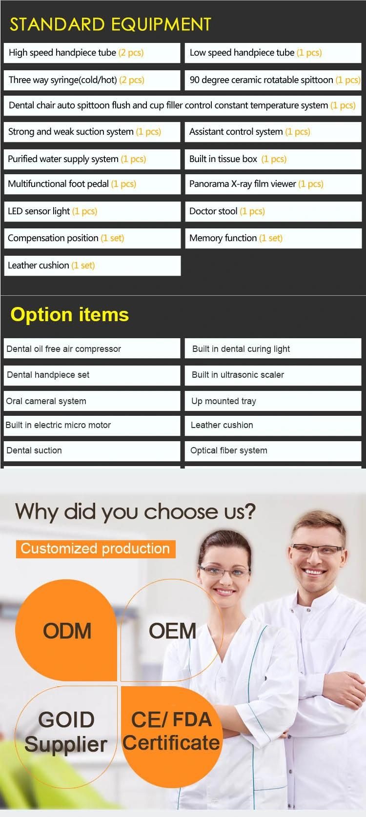 Multi Function Ce&FDA&ISO Approved Dental Chair Dental Equipment Specialists/Dental Equipment Engineer/Priority Dental Supplies