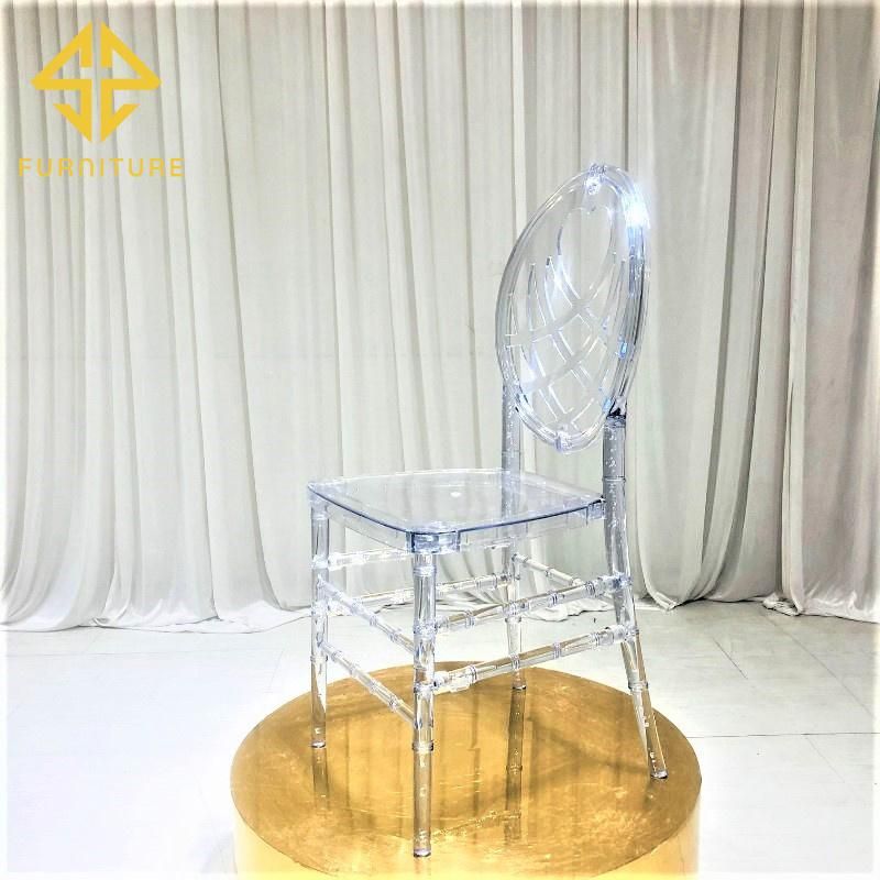 Newest Event Furniture Plastic Clear Dining chair