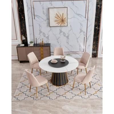 Wholesale Dining Room Restaurant Modern Fashion Round Table Dining Furniture Set