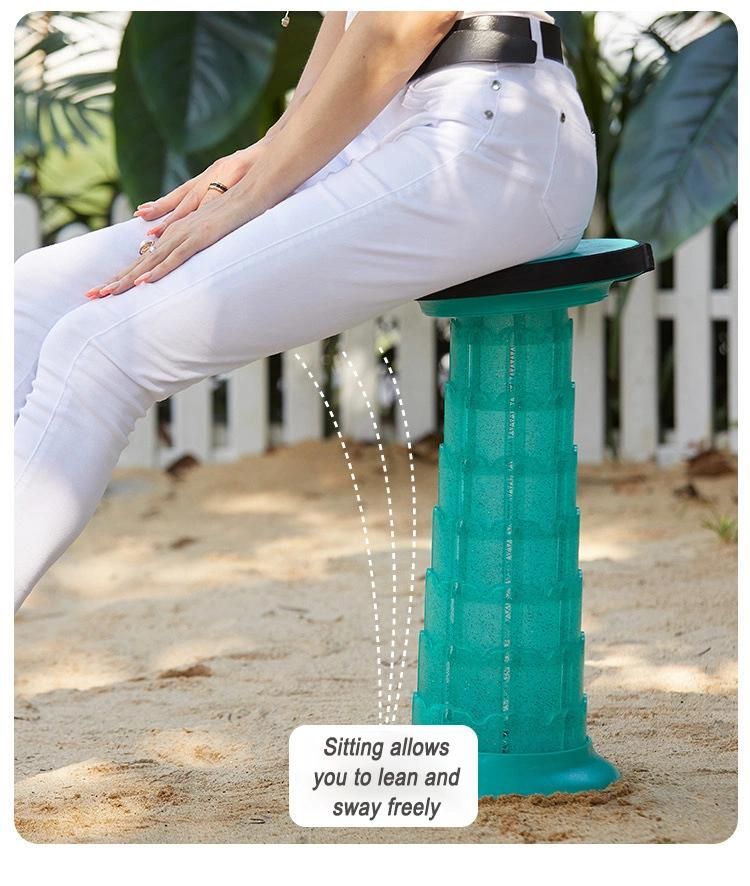 Outdoor Portable Retractable Chairs Telescopic Stool Folding Stools for Adults Portable Garden