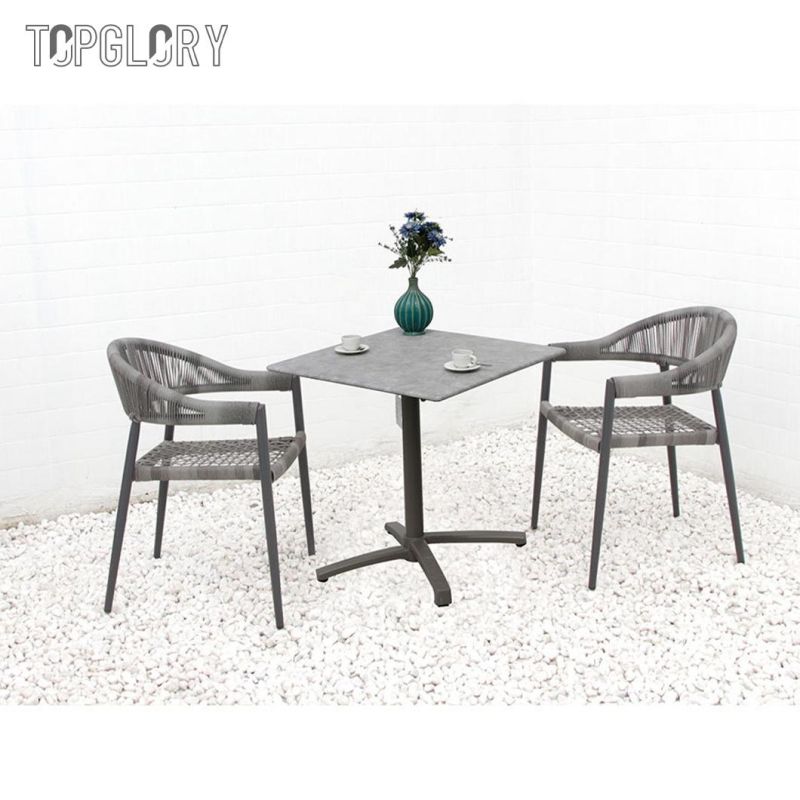 Classic Simple Design Modern Home Outdoor Garden Leisure Coffee Table and Chair