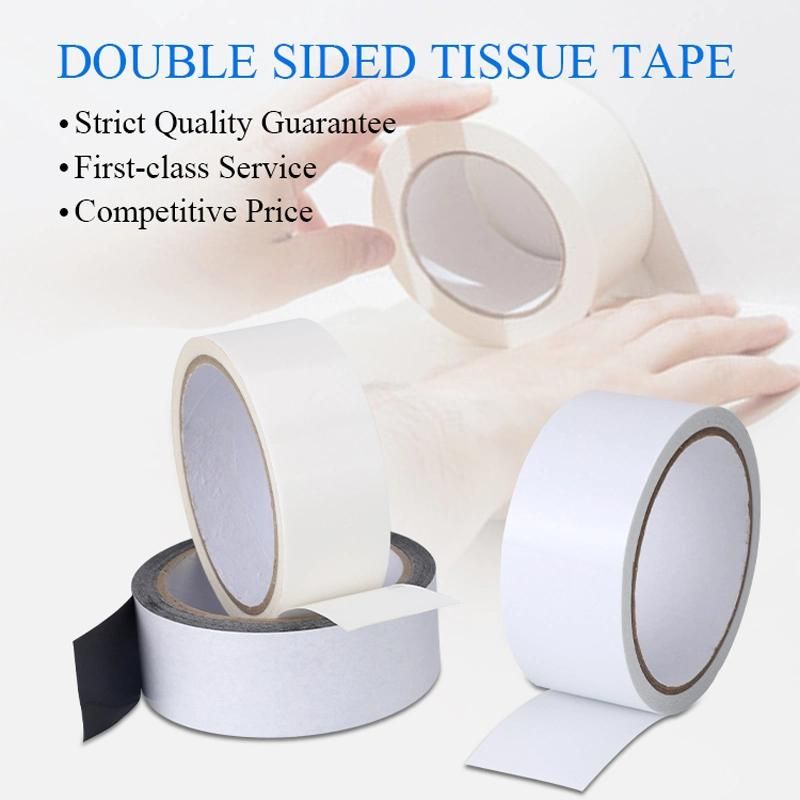 High Hack Strong Double Sided Solvent Tissue Tape for PVC or Cloth Sticky Use